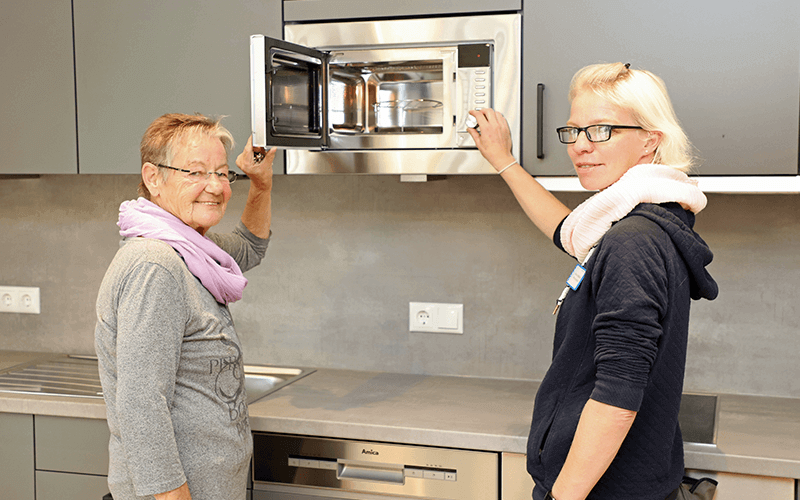 Neue Küche für Bewohner und Pflegepersonal im Neubau „Altersgerechtes Wohnen“ des Unternehmensbereiches Bethel im Norden | LOTTO Niedersachsen