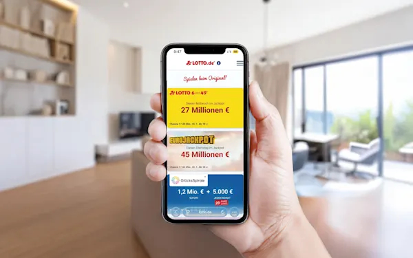 LOTTO.de mobile Ansicht