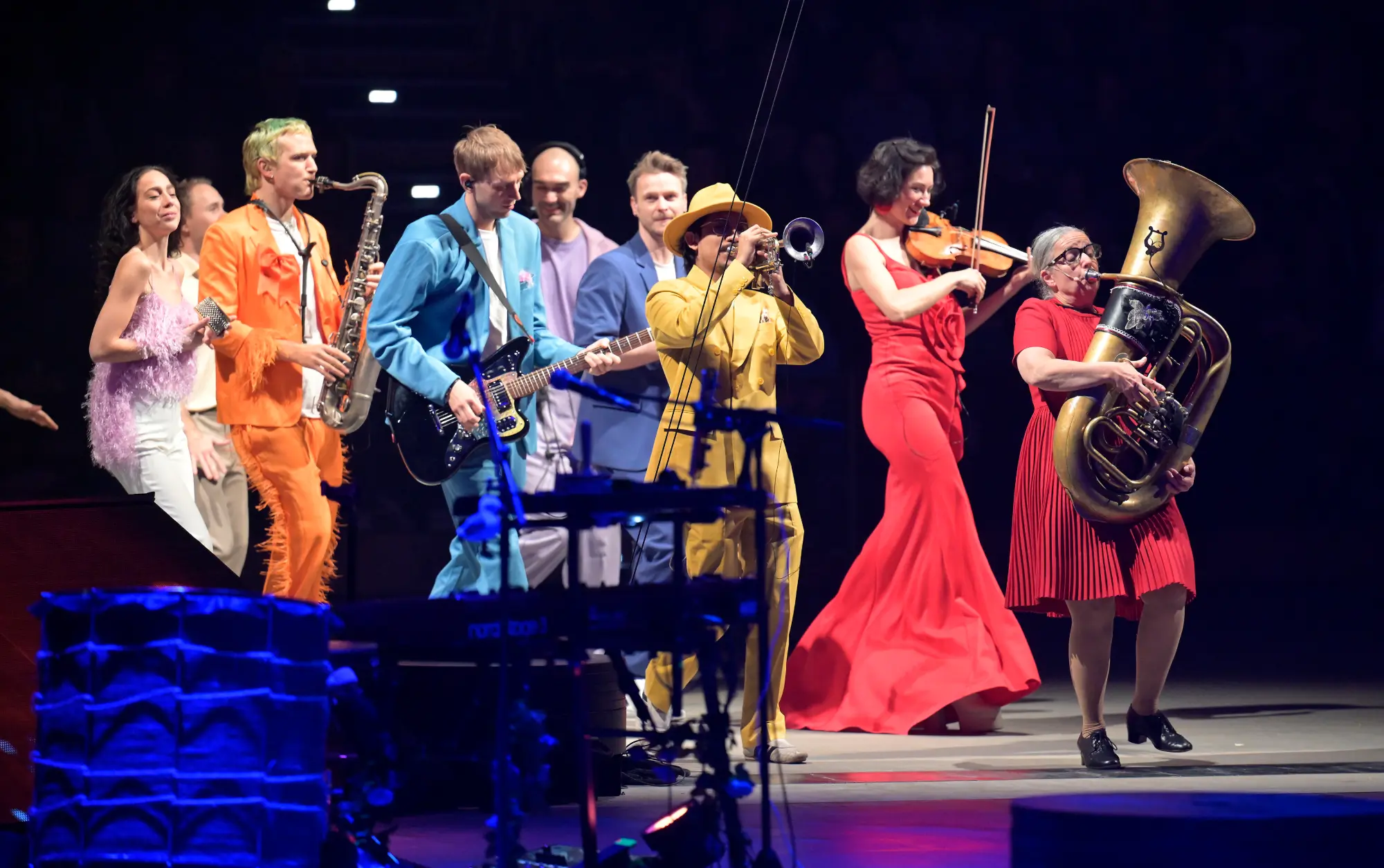 Feuerwerk der Turnkunst: Showband