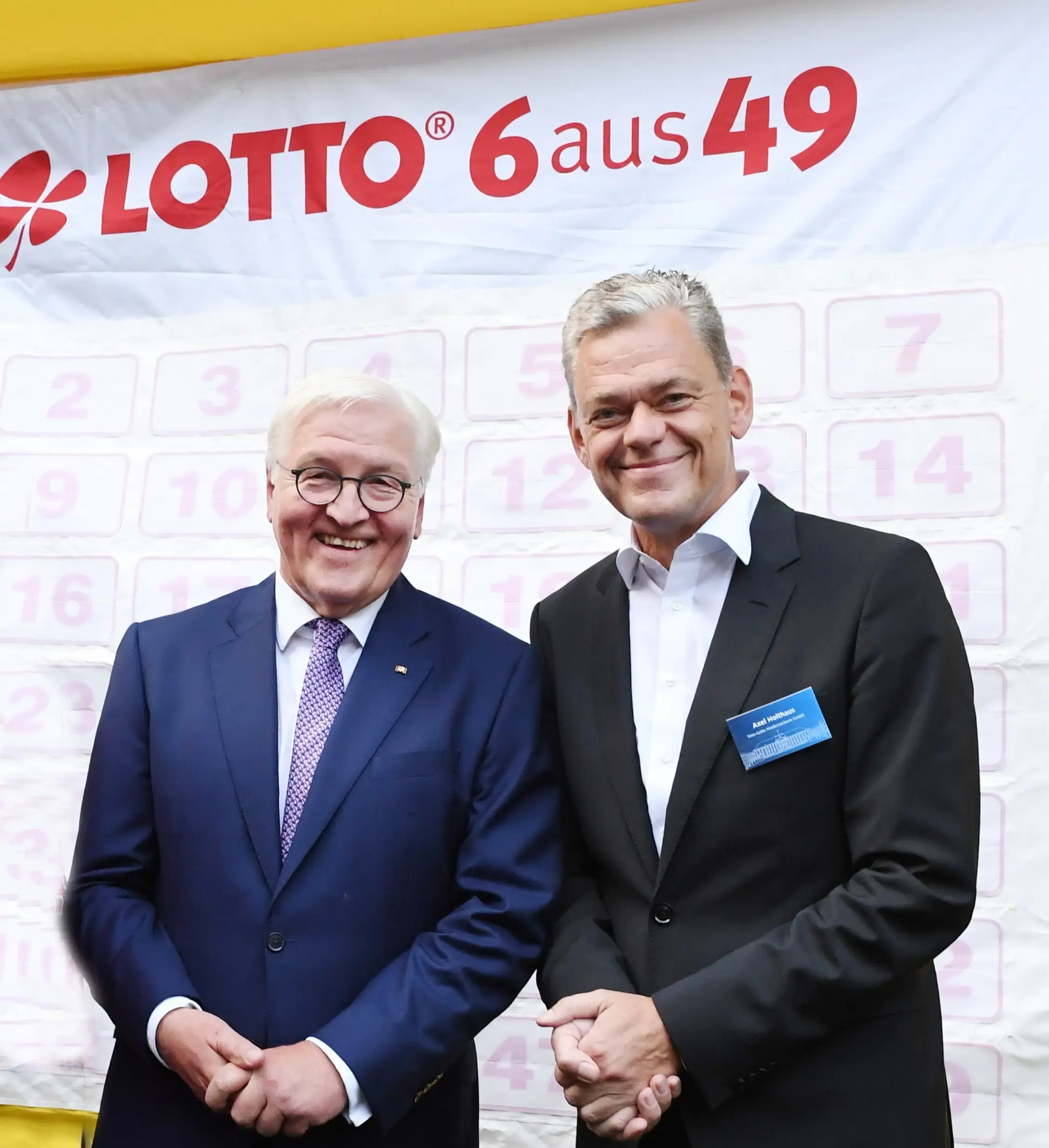Bundespräsident Frank-Walter Steinmeier und Axel Holthaus
