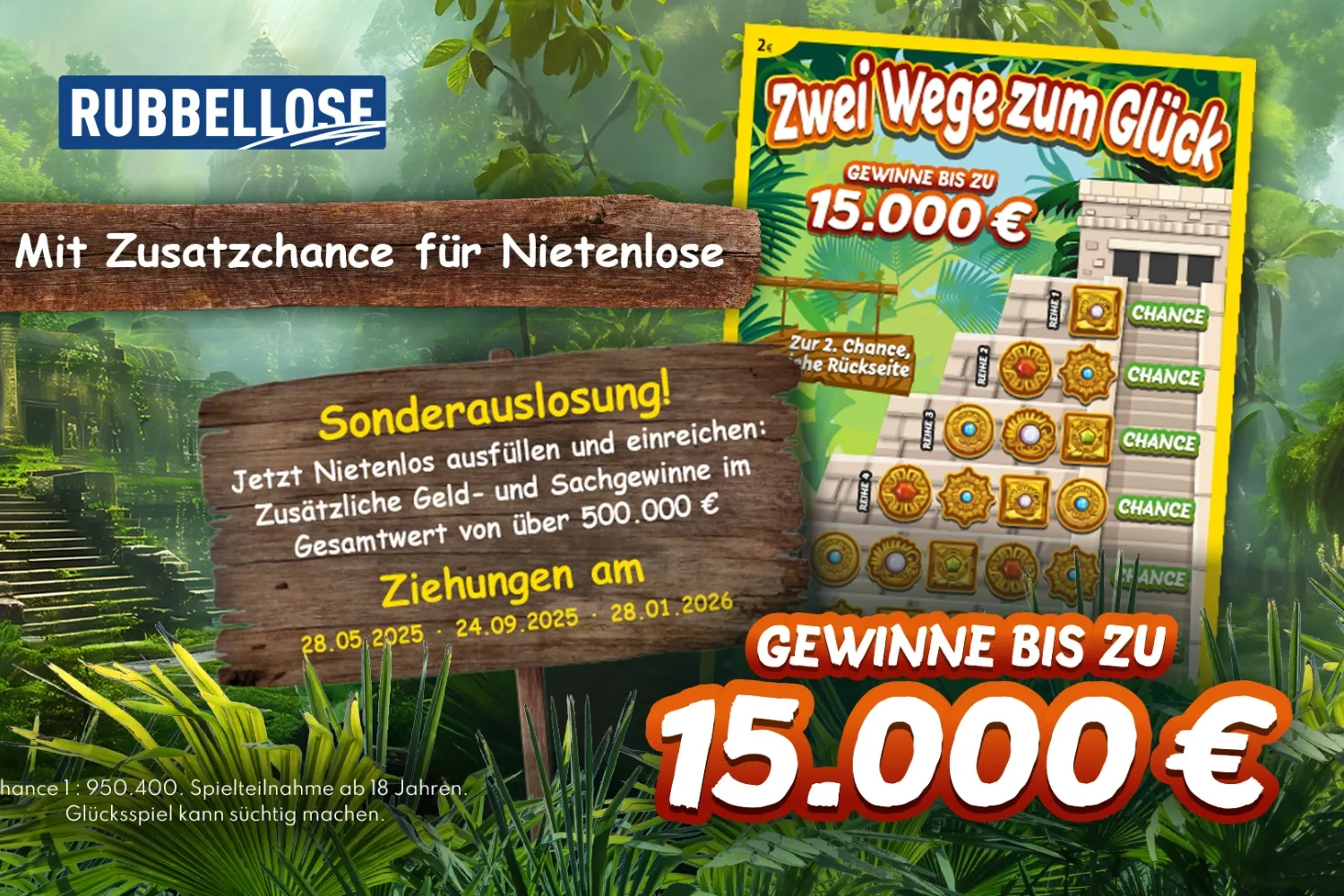 Rubbellos zwei Wege zum Glück LOTTO Niedersachsen